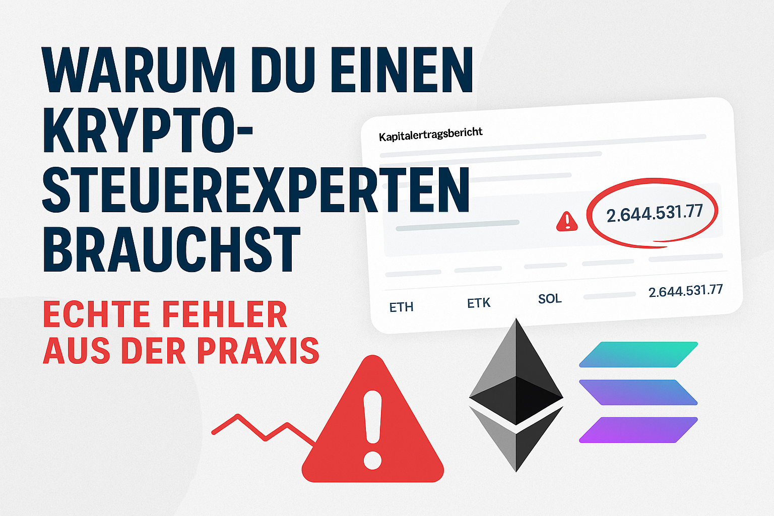 Analyse eines CoinTracking‑Reports mit Tickerfehler – warum ein Krypto-Steuerexperte wichtig ist