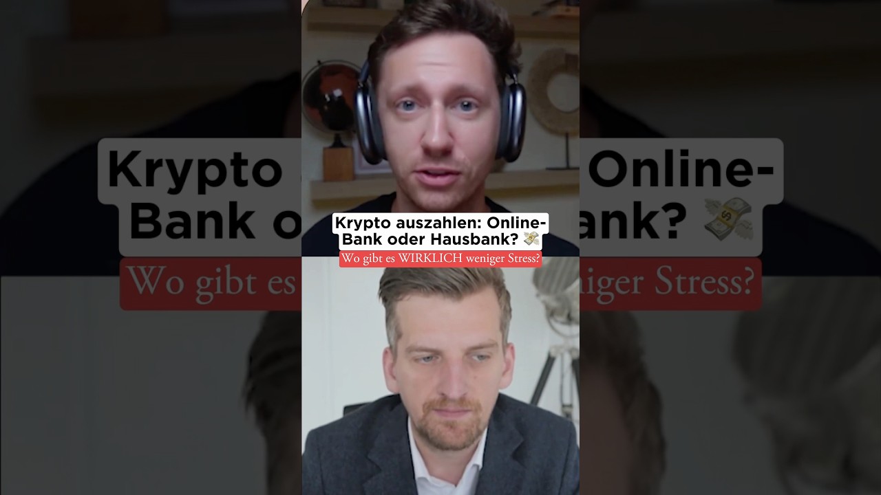 Krypto auszahlen: Online vs. Hausbank